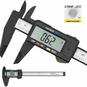 Digital Caliper Electronic Gauge Carbon Fiber Vernier Micrometer Ruler 150mm 6
